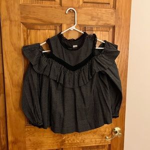 Rebecca Taylor Off-the-Shoulder Blouse